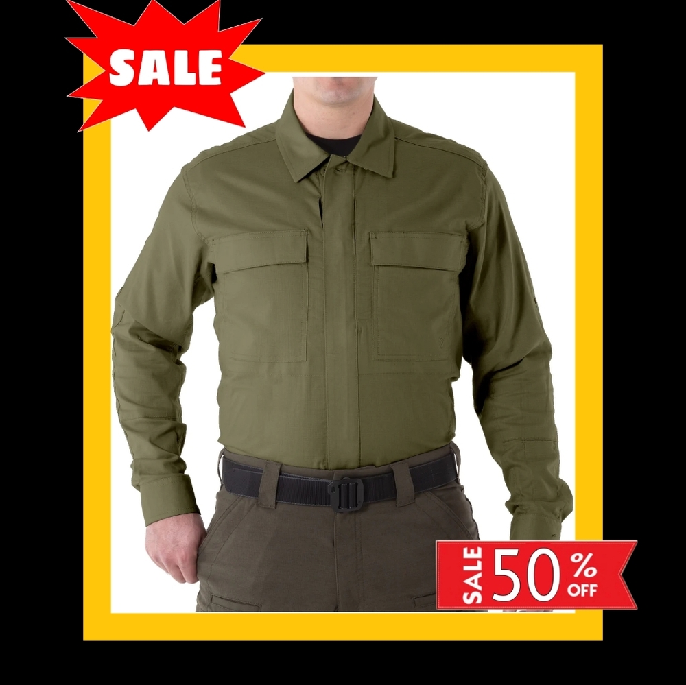 Military Olive shirt  Mens xxl Large Tactical Cargo Uniform